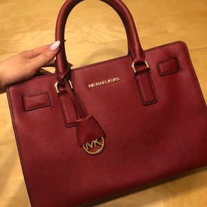 Michael Kors Dillion Satchel in RED